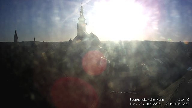 Archiv Foto Webcam Stephanskirche in Horn - Niederösterreich