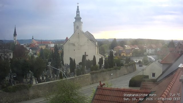Archiv Foto Webcam Stephanskirche in Horn - Niederösterreich