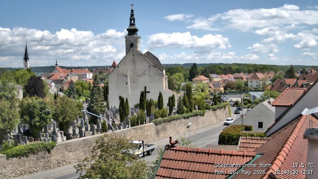Archiv Foto Webcam Stephanskirche in Horn - Niederösterreich