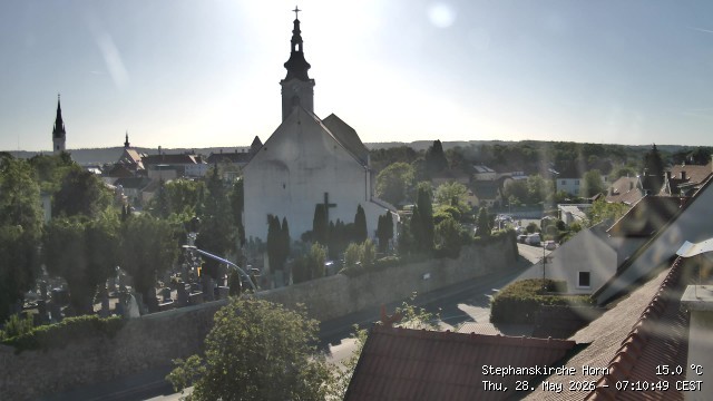 Archiv Foto Webcam Stephanskirche in Horn - Niederösterreich
