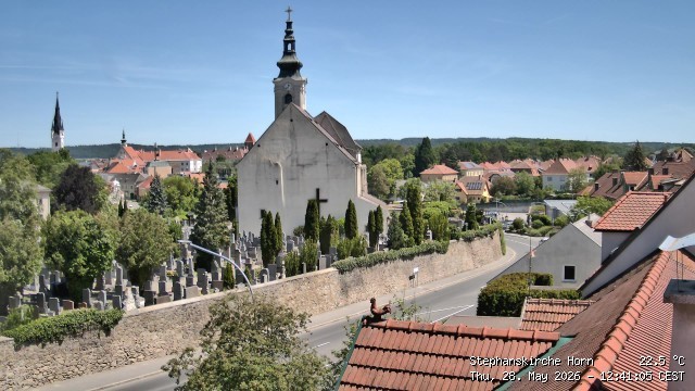 Archiv Foto Webcam Stephanskirche in Horn - Niederösterreich
