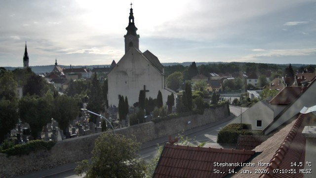 Archived image Webcam St Stephan's Church in Horn (Lower Austria)