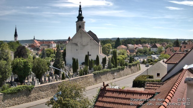 Archiv Foto Webcam Stephanskirche in Horn - Niederösterreich