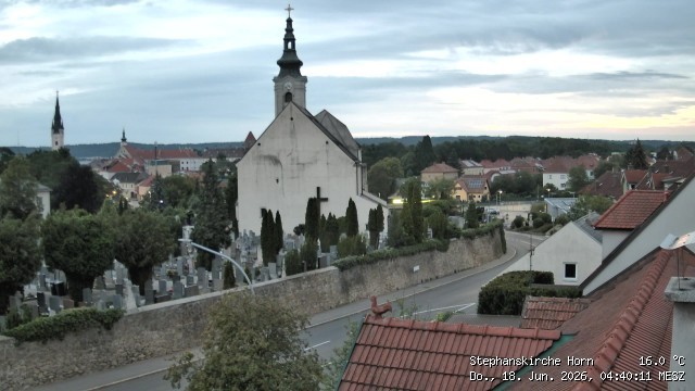Archiv Foto Webcam Stephanskirche in Horn - Niederösterreich