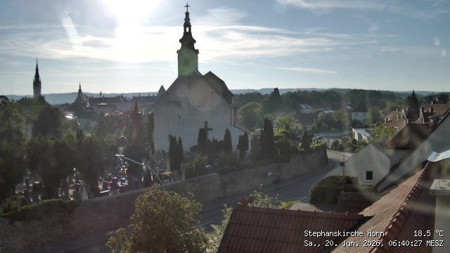 Archived image Webcam St Stephan's Church in Horn (Lower Austria)