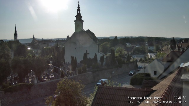 Archiv Foto Webcam Stephanskirche in Horn - Niederösterreich