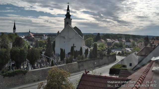 Archived image Webcam St Stephan's Church in Horn (Lower Austria)
