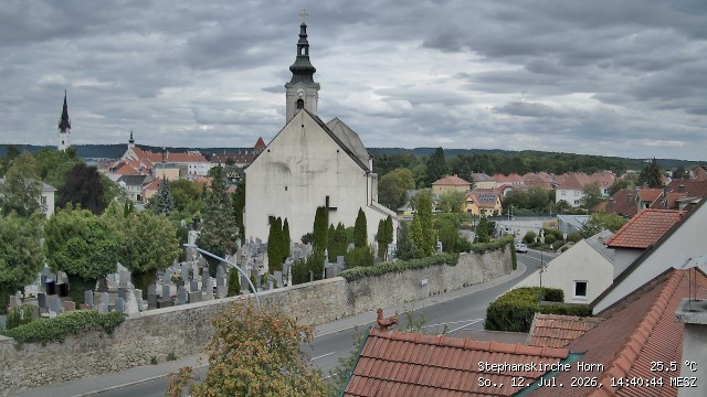 Archived image Webcam St Stephan's Church in Horn (Lower Austria)