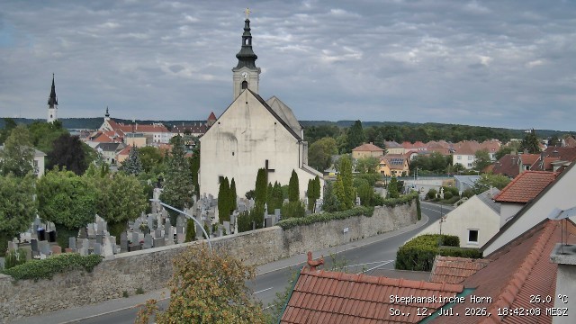 Archived image Webcam St Stephan's Church in Horn (Lower Austria)