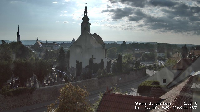 Archived image Webcam St Stephan's Church in Horn (Lower Austria)