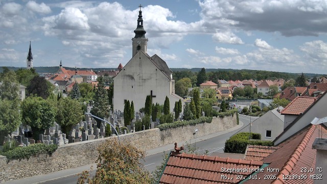 Archived image Webcam St Stephan's Church in Horn (Lower Austria)