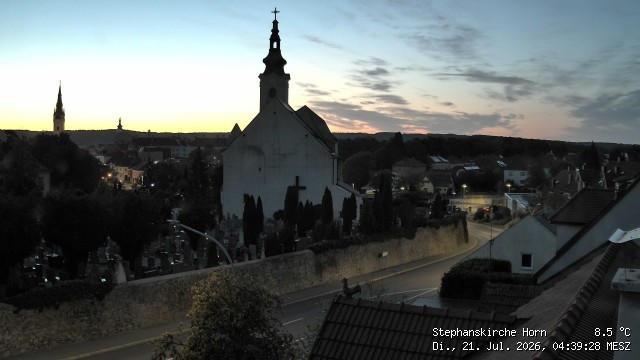 Archiv Foto Webcam Stephanskirche in Horn - Niederösterreich