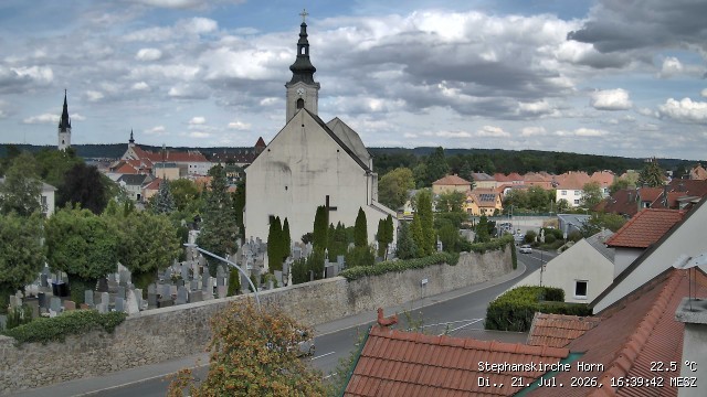 Archiv Foto Webcam Stephanskirche in Horn - Niederösterreich