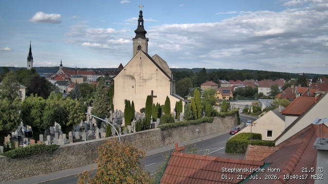 Archiv Foto Webcam Stephanskirche in Horn - Niederösterreich