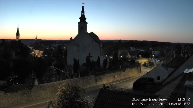Archiv Foto Webcam Stephanskirche in Horn - Niederösterreich