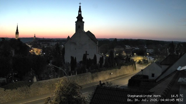 Archiv Foto Webcam Stephanskirche in Horn - Niederösterreich
