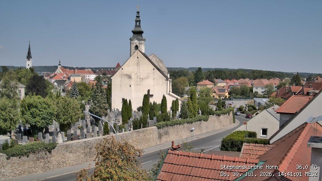 Archiv Foto Webcam Stephanskirche in Horn - Niederösterreich