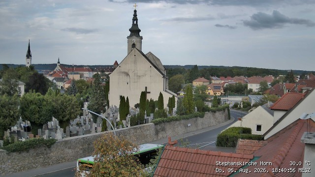 Archiv Foto Webcam Stephanskirche in Horn - Niederösterreich