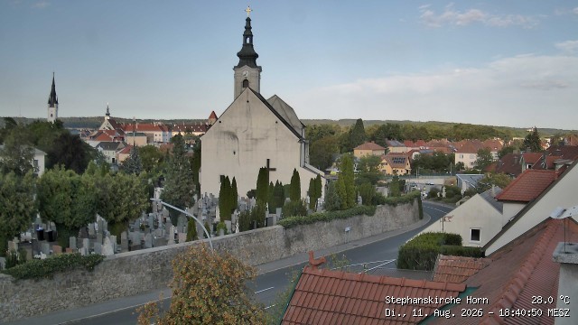Archiv Foto Webcam Stephanskirche in Horn - Niederösterreich
