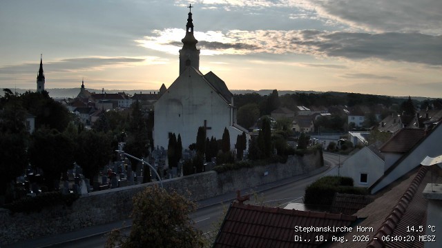 Archiv Foto Webcam Stephanskirche in Horn - Niederösterreich