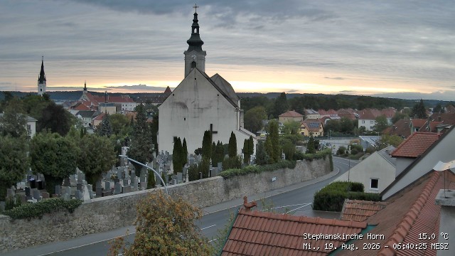 Archived image Webcam St Stephan's Church in Horn (Lower Austria)