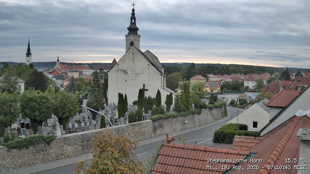 Archived image Webcam St Stephan's Church in Horn (Lower Austria)