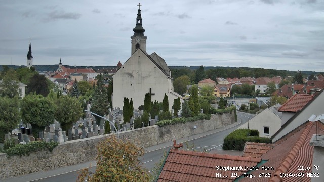 Archived image Webcam St Stephan's Church in Horn (Lower Austria)