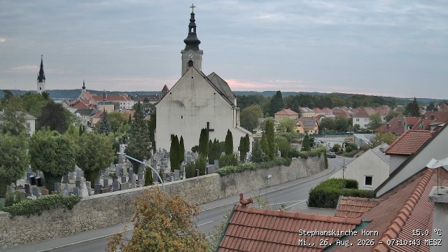 Archived image Webcam St Stephan's Church in Horn (Lower Austria)