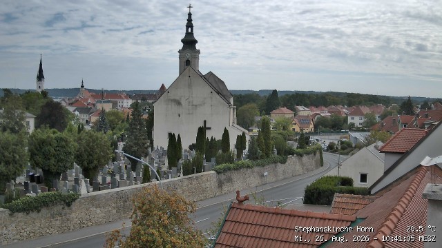 Archived image Webcam St Stephan's Church in Horn (Lower Austria)