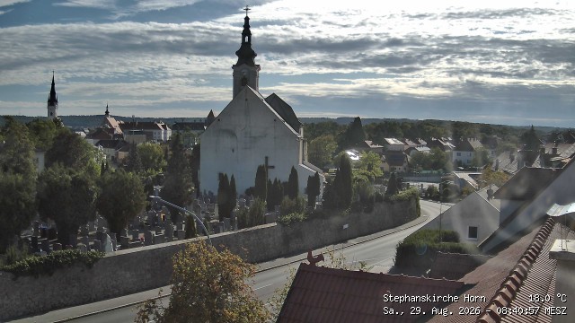 Archived image Webcam St Stephan's Church in Horn (Lower Austria)