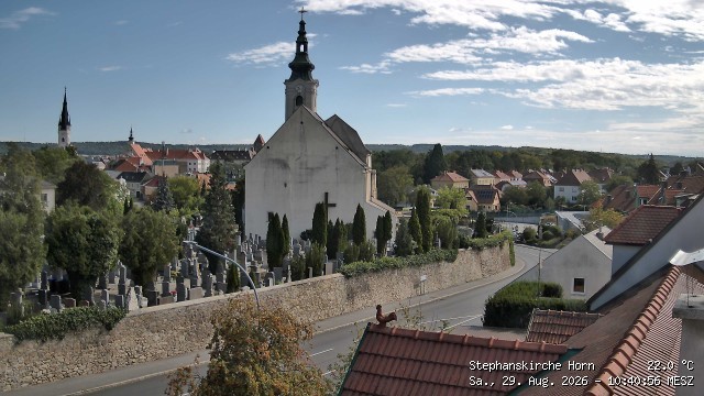 Archived image Webcam St Stephan's Church in Horn (Lower Austria)