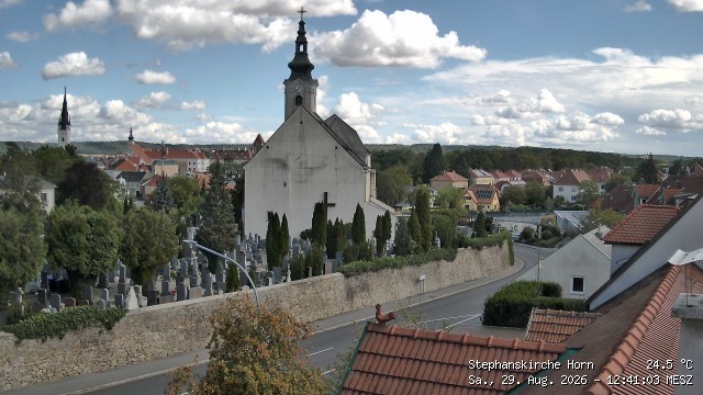 Archived image Webcam St Stephan's Church in Horn (Lower Austria)