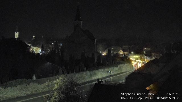 Archiv Foto Webcam Stephanskirche in Horn - Niederösterreich