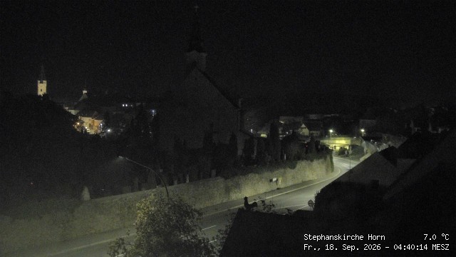 Archived image Webcam St Stephan's Church in Horn (Lower Austria)