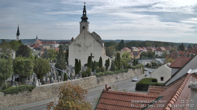 Archived image Webcam St Stephan's Church in Horn (Lower Austria)