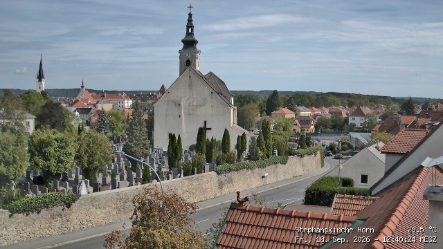 Archived image Webcam St Stephan's Church in Horn (Lower Austria)