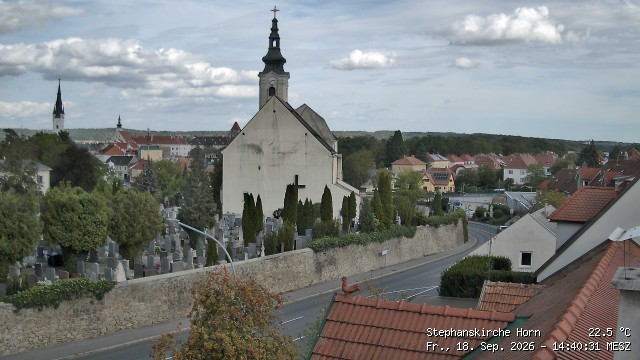 Archived image Webcam St Stephan's Church in Horn (Lower Austria)
