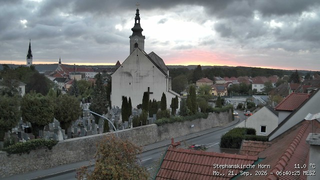 Archiv Foto Webcam Stephanskirche in Horn - Niederösterreich