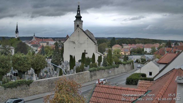 Archiv Foto Webcam Stephanskirche in Horn - Niederösterreich