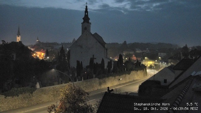 Archived image Webcam St Stephan's Church in Horn (Lower Austria)