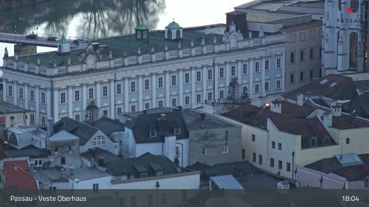 Archived image Webcam Passau: View from Veste Oberhaus