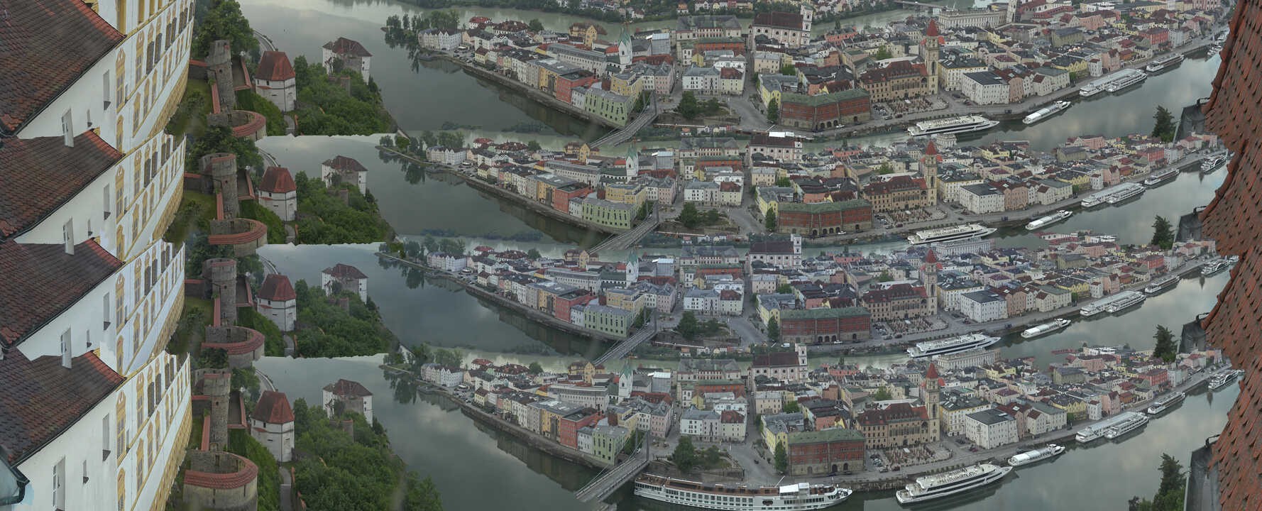 Archived image Webcam Passau: View from Veste Oberhaus