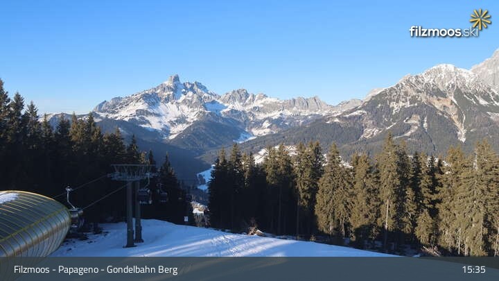 Archiv Foto Webcam Filzmoos: Bergstation Papagenobahn