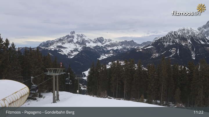 Archiv Foto Webcam Filzmoos: Bergstation Papagenobahn