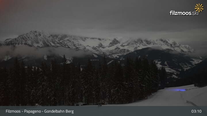 Archiv Foto Webcam Filzmoos: Bergstation Papagenobahn