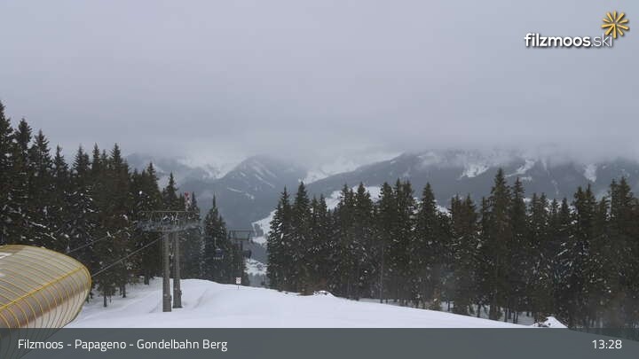 Archiv Foto Webcam Filzmoos: Bergstation Papagenobahn