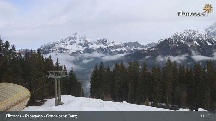 Archiv Foto Webcam Filzmoos: Bergstation Papagenobahn