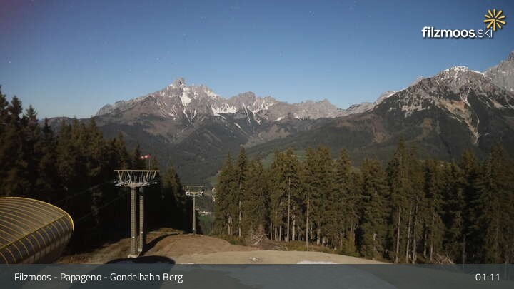 Archiv Foto Webcam Filzmoos: Bergstation Papagenobahn