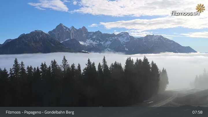 Archiv Foto Webcam Filzmoos: Bergstation Papagenobahn