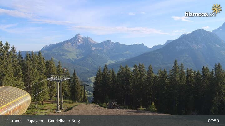 Archiv Foto Webcam Filzmoos: Bergstation Papagenobahn